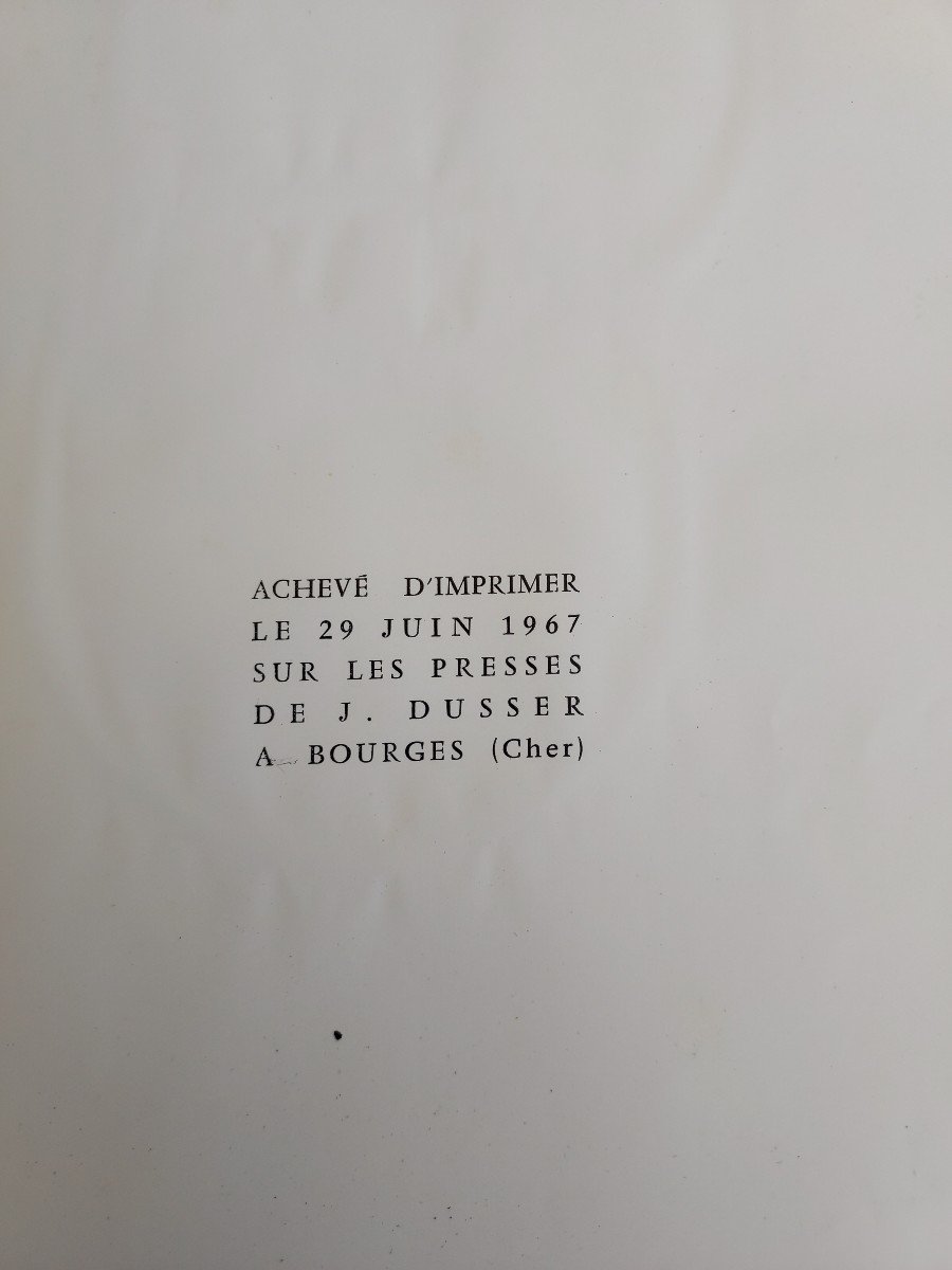 Rare Catalogue De l'Exposition Picasso Au Chateau De Culan 1967-photo-2