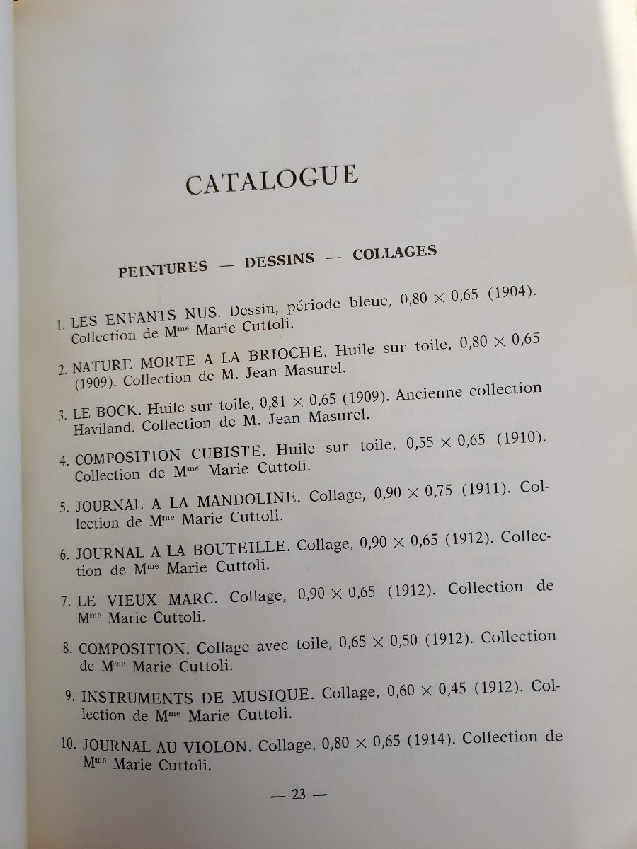 Rare Catalogue De l'Exposition Picasso Au Chateau De Culan 1967-photo-3