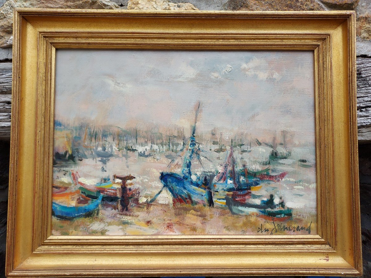 Tableau Hst Lever De Soleil à Cascaïs (portugal) Daniel Du Janerand 