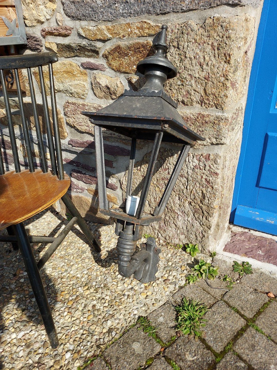 Large Cast Iron Lantern-photo-4