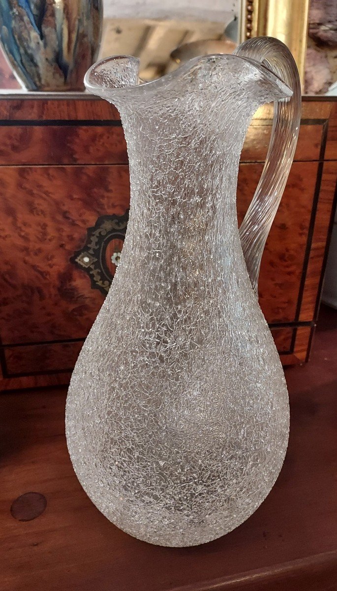 Carafe Rafraichissoir Baccarat Verre Givré -photo-2
