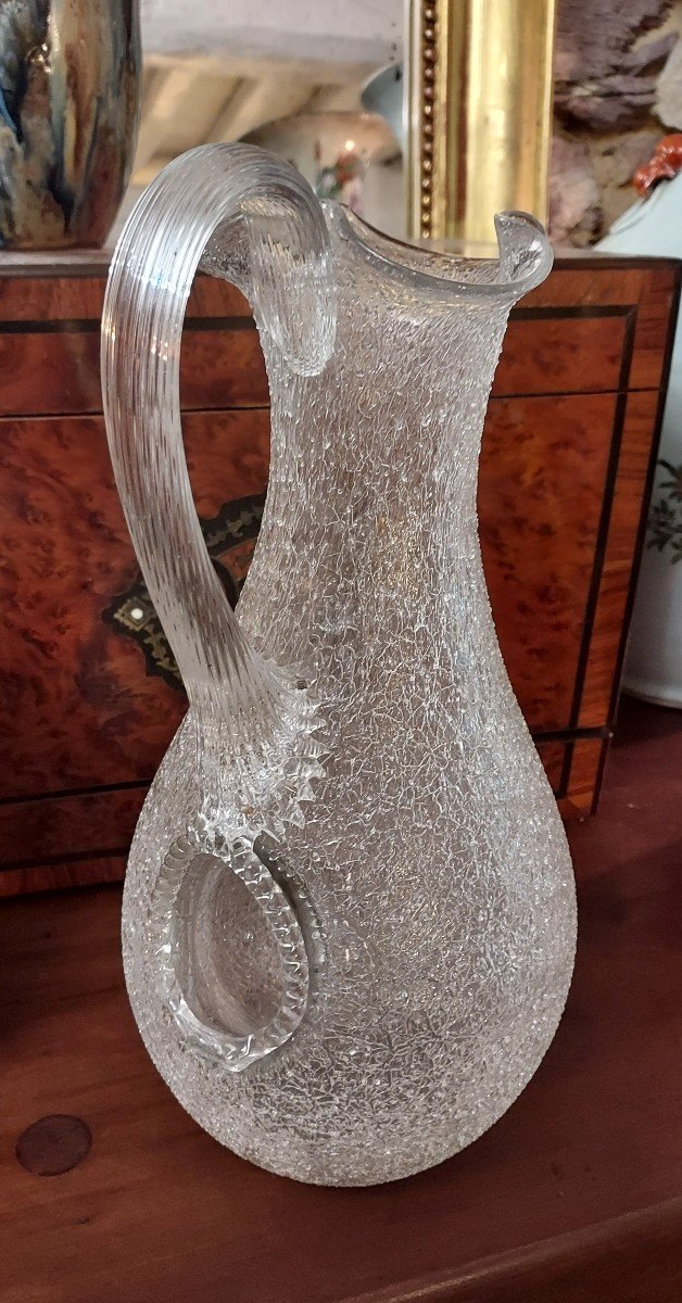 Carafe Rafraichissoir Baccarat Verre Givré -photo-4