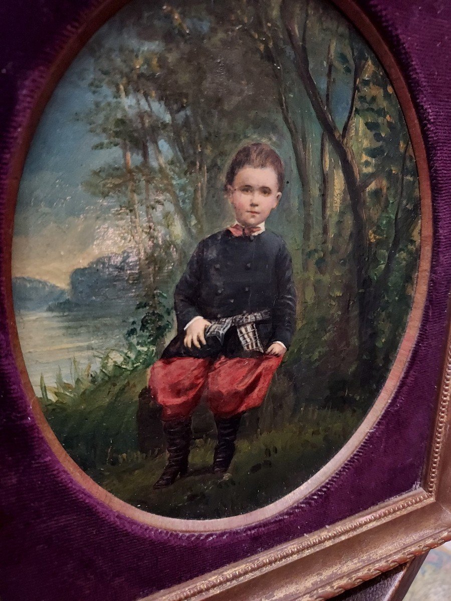 Portrait Of A Young Boy Late 19th Century-photo-3