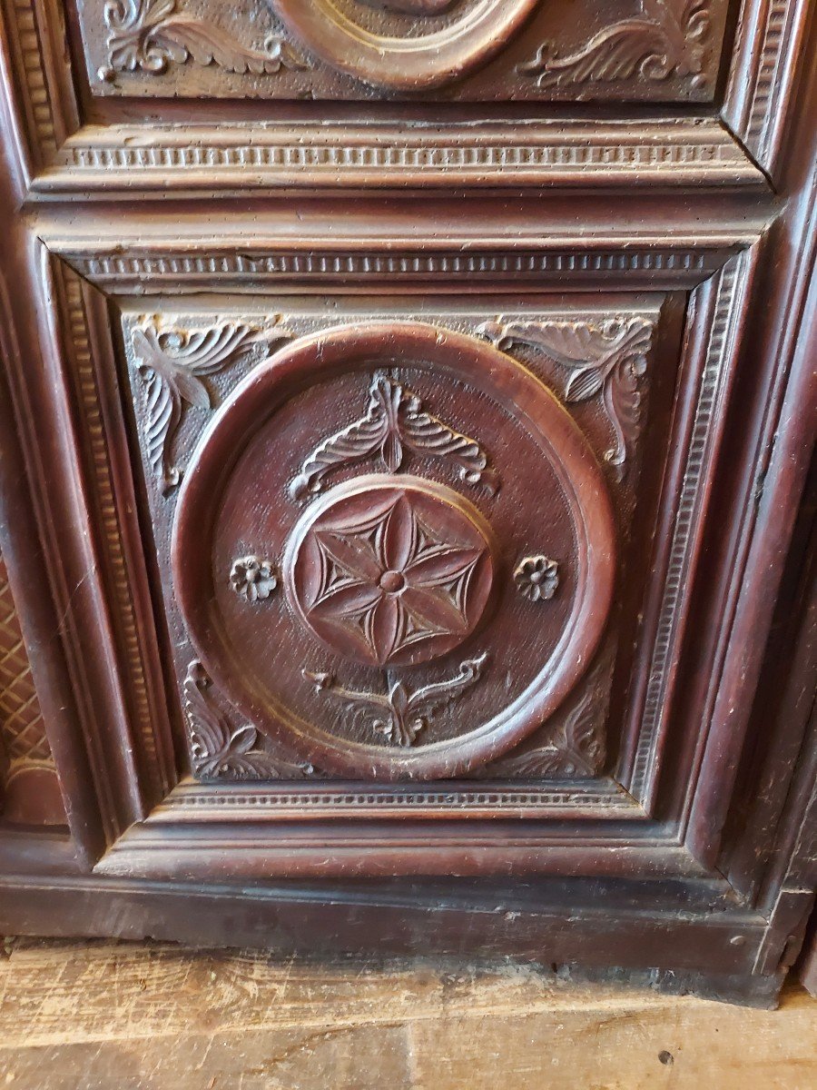 Breton Rennes Wardrobe With Double Hanger From The 18th Century-photo-2
