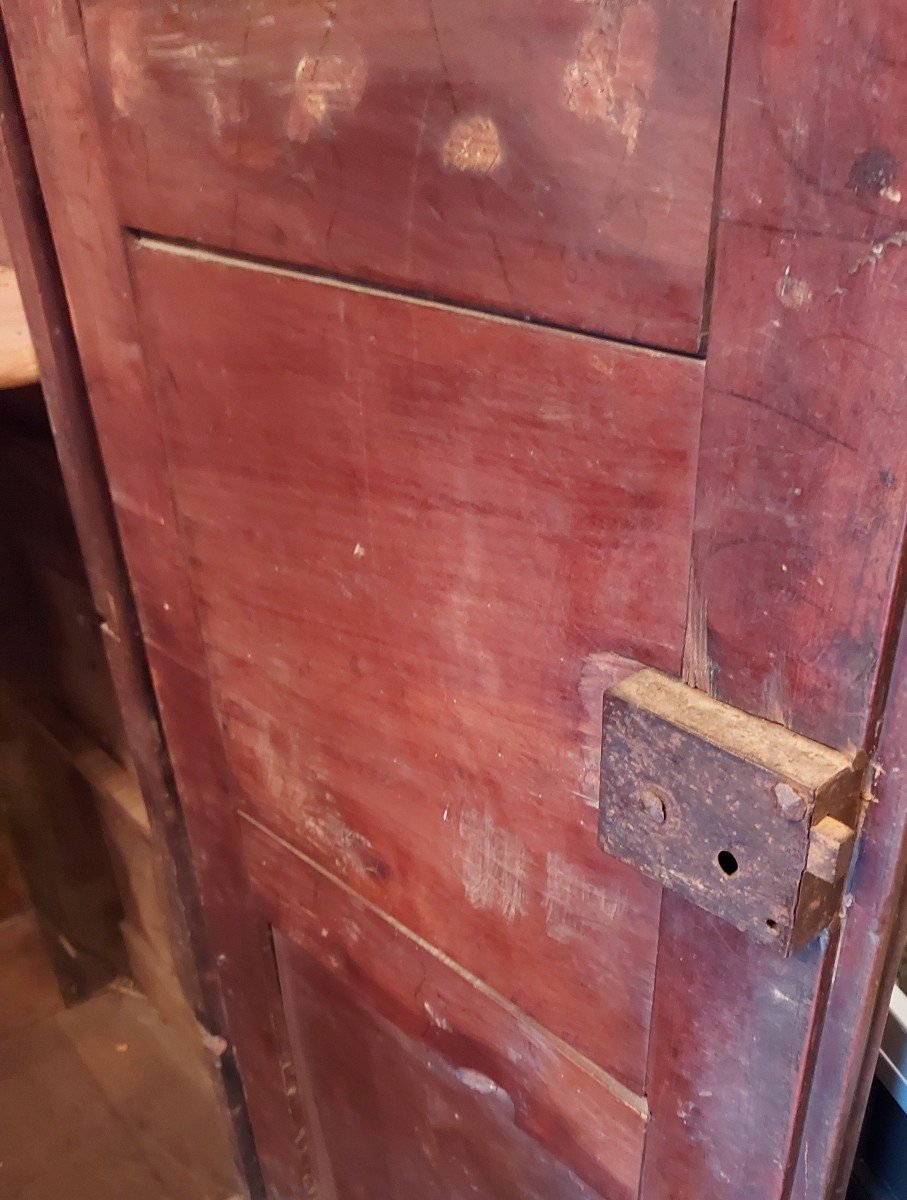 Breton Rennes Wardrobe With Double Hanger From The 18th Century-photo-3