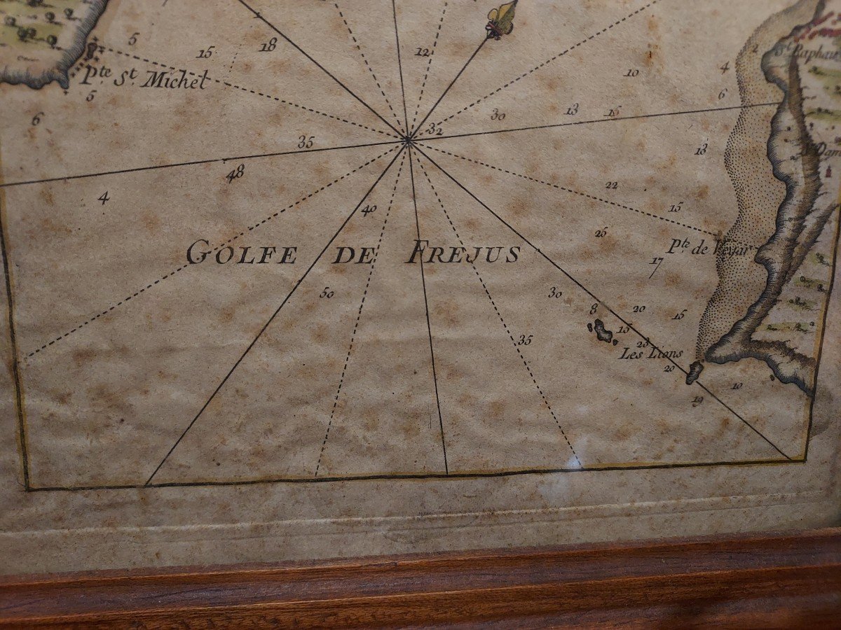 Carte Maritime Golfe De Frejus Par Jacques Nicolas Bellin 1764-photo-2