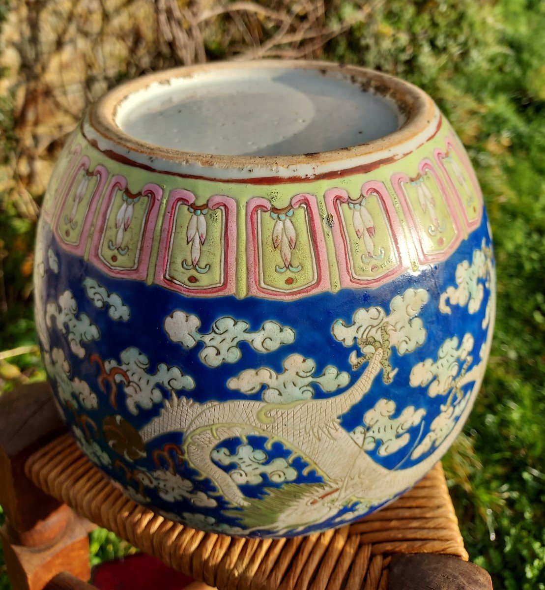 Pot à Gingembre Décor Aux Dragons Chine Vers 1880-photo-3