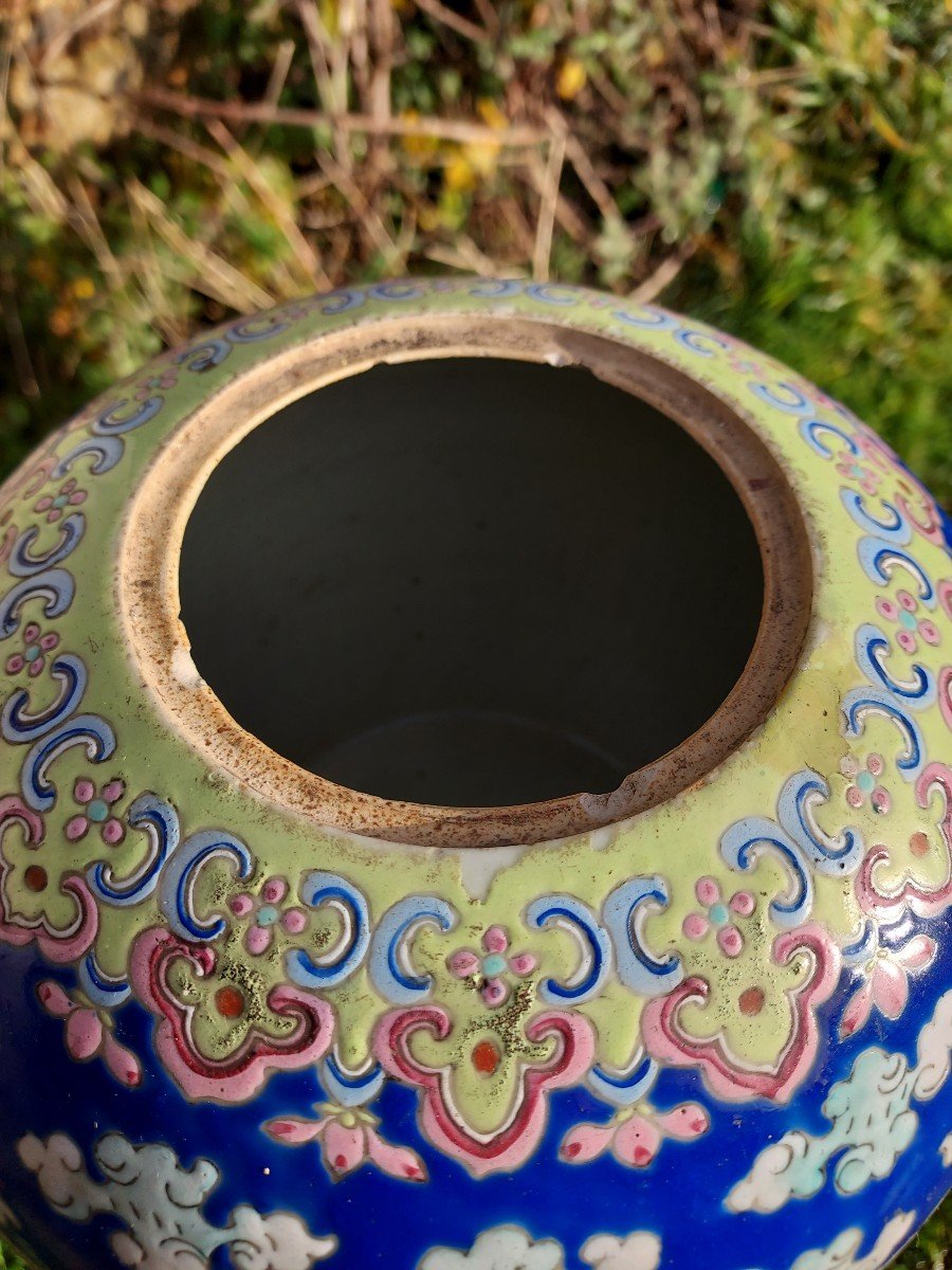 Pot à Gingembre Décor Aux Dragons Chine Vers 1880-photo-6