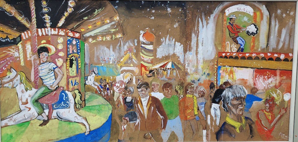 American School Circa 1960 Fun Fair Signature To Identify 