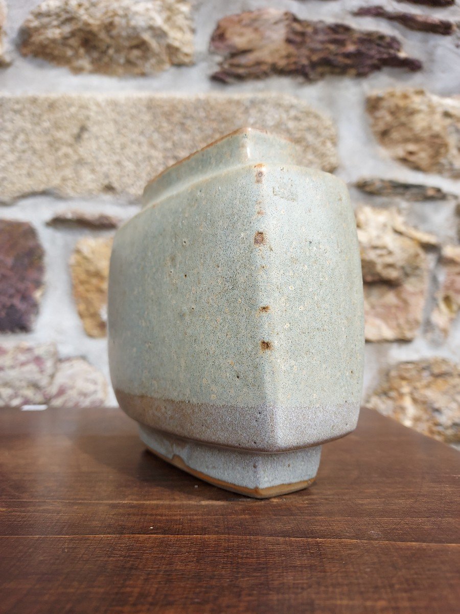 Citroen Vase In Enameled Stoneware Pierre Culot (1938-2011)-photo-2