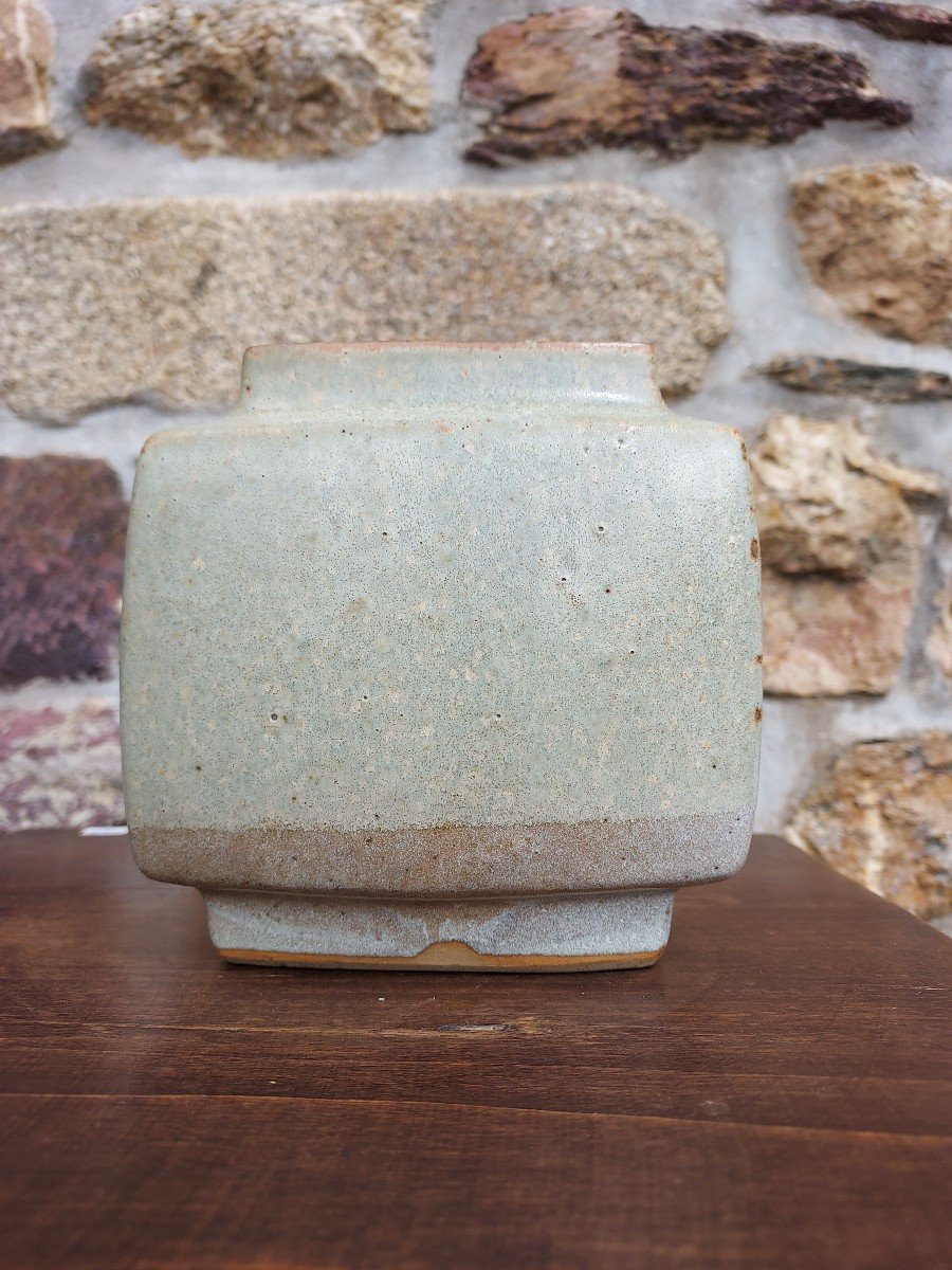Citroen Vase In Enameled Stoneware Pierre Culot (1938-2011)-photo-3