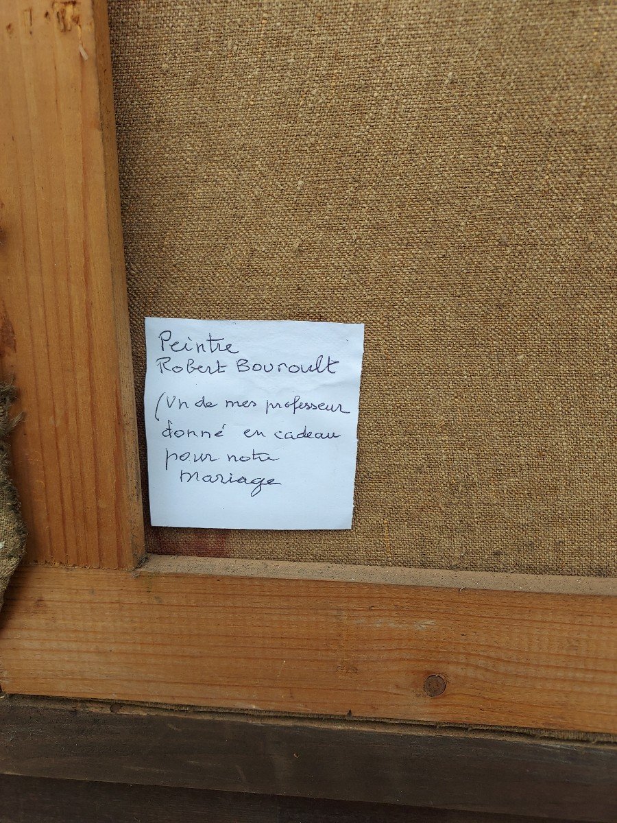 Robert Bouroult (1894-1975) Hst Paysage Enneigé -photo-1