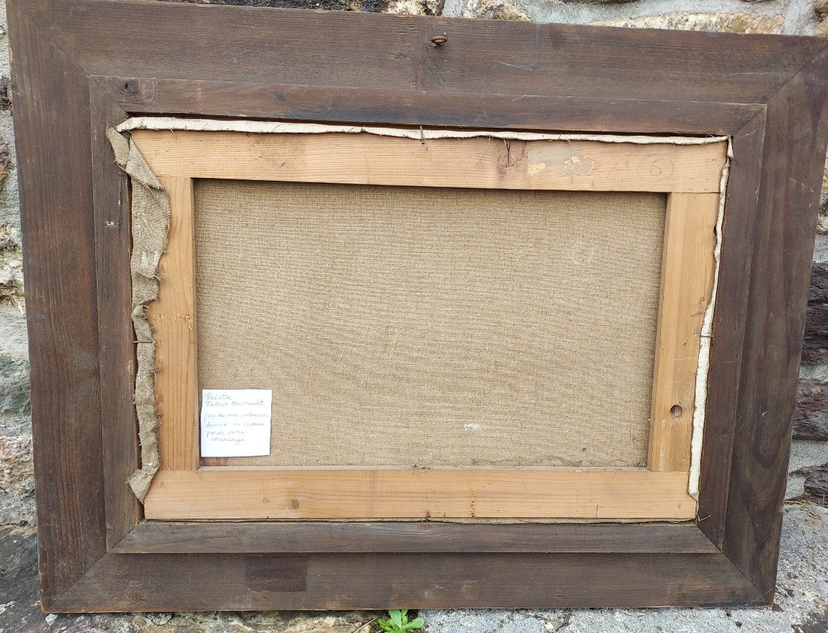 Robert Bouroult (1894-1975) Hst Paysage Enneigé -photo-2