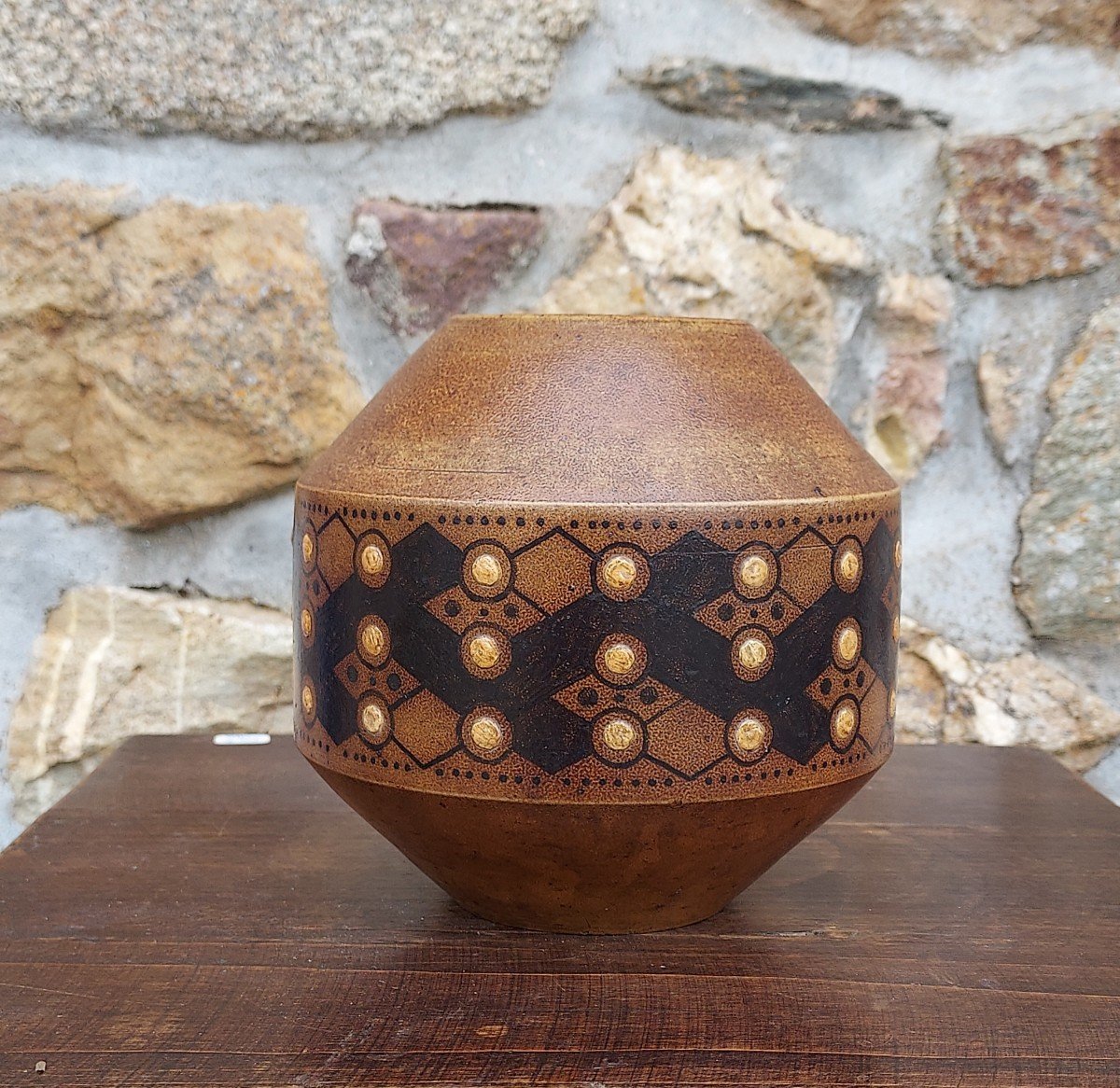 Henri Simmen (1880-1963) Africanist Vase Circa 1920-photo-4