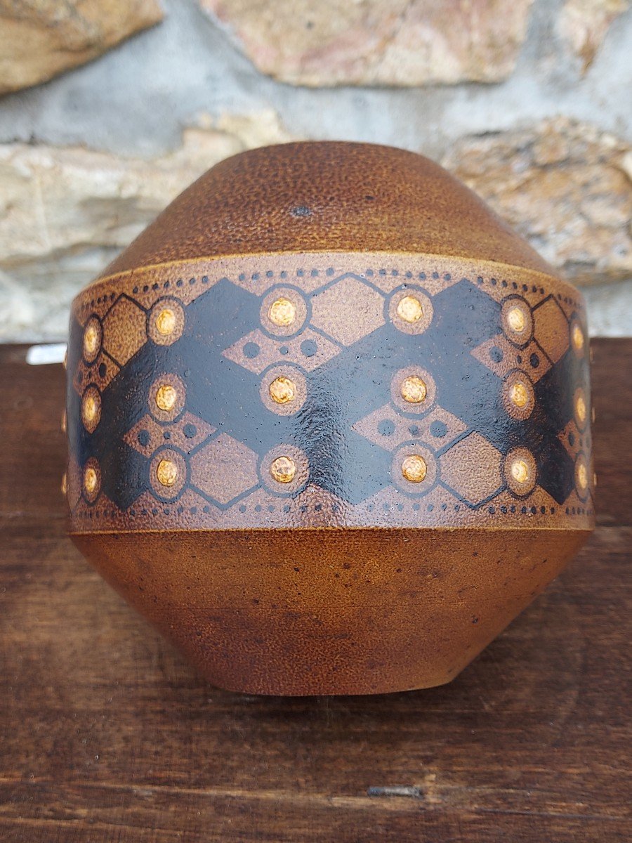 Henri Simmen (1880-1963) Africanist Vase Circa 1920-photo-5