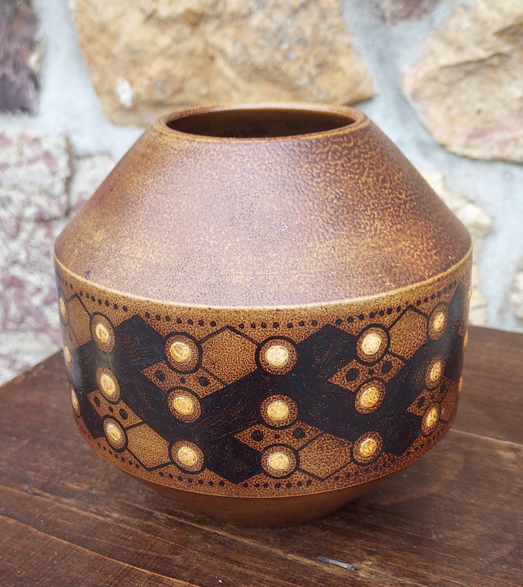 Henri Simmen (1880-1963) Africanist Vase Circa 1920-photo-7