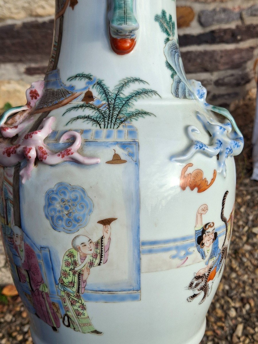 Chinese Canton Famille Rose Vase-photo-2