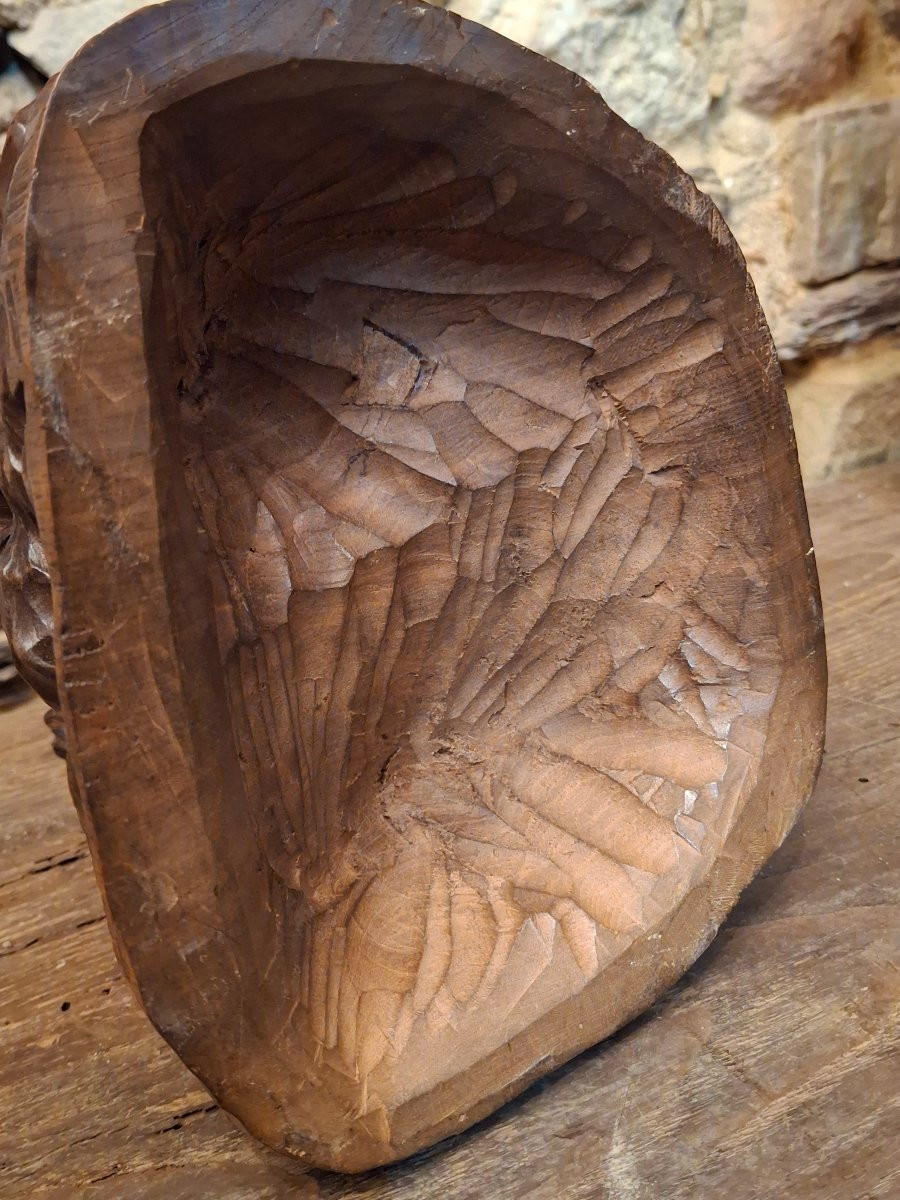 La diseuse de bonne aventure groupe en bois sculpté XIXe-photo-5