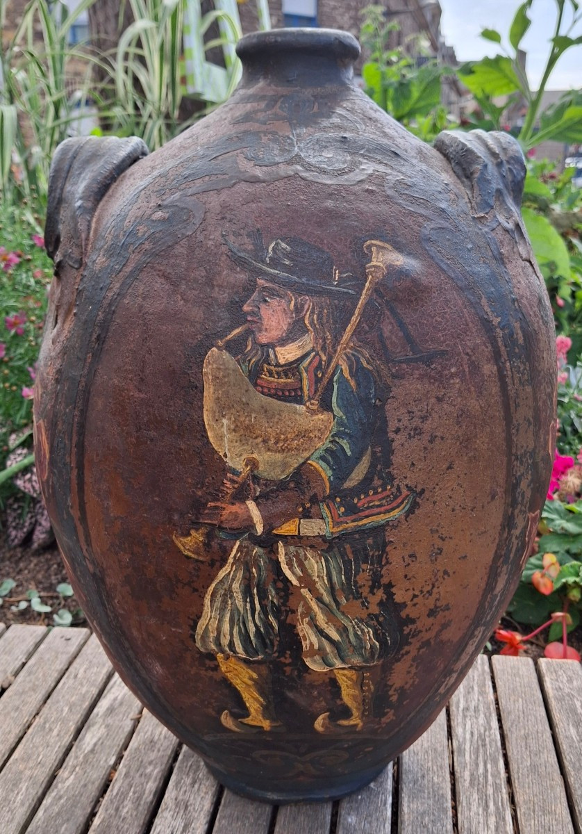 Biniou Player, Breton Folk Art 