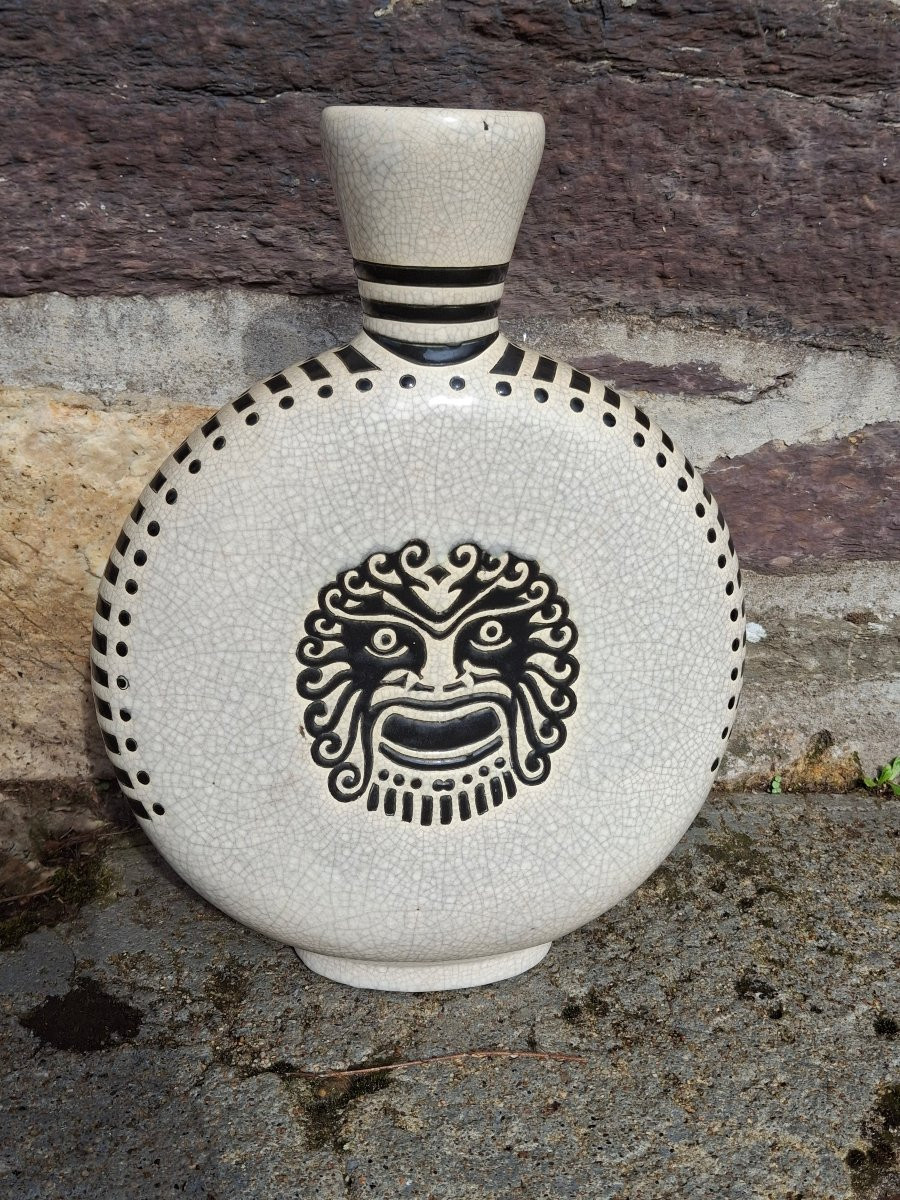Longwy Art Deco Gourd Vase For Primavera -photo-2