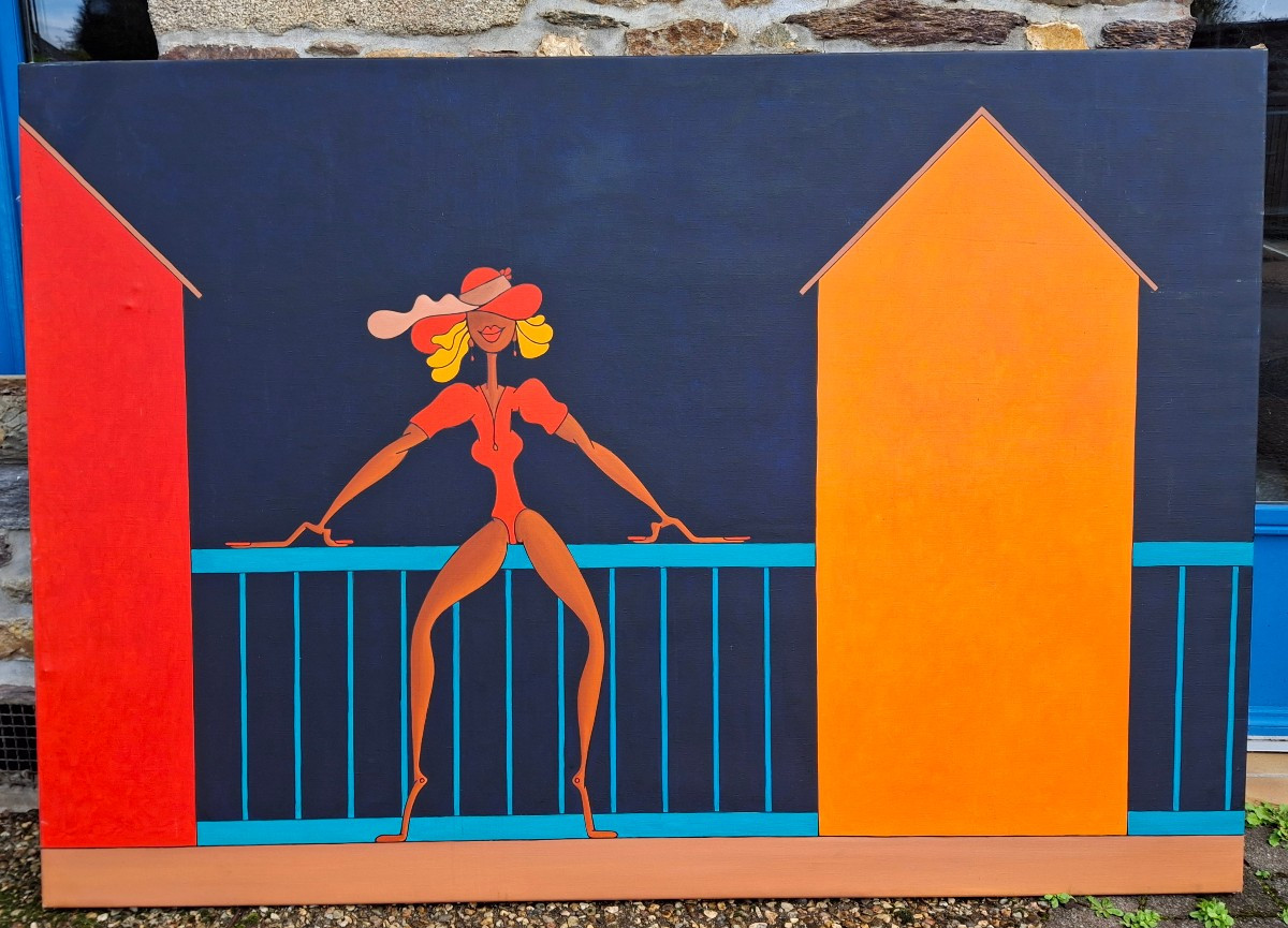 Grand tableau signé et daté de 1978 