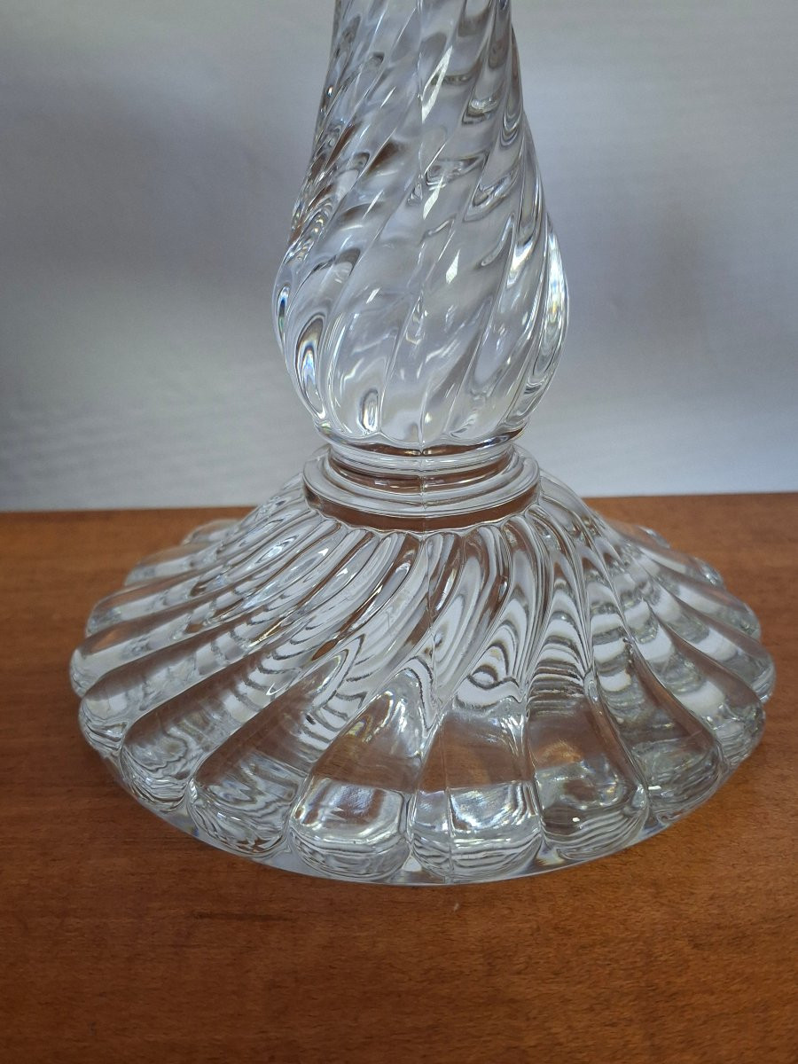 Baccarat Crystal Candle Holder -photo-2