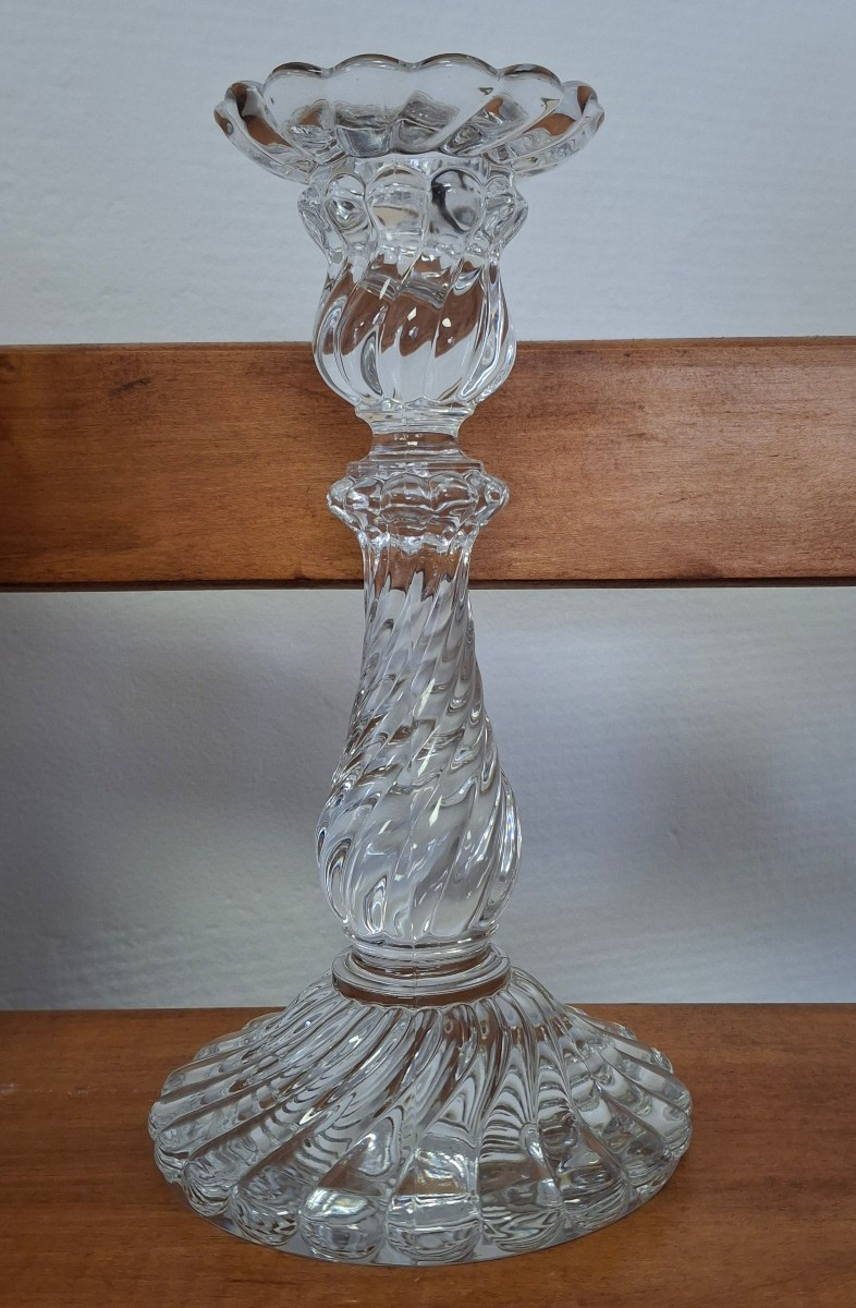 Baccarat Crystal Candle Holder 