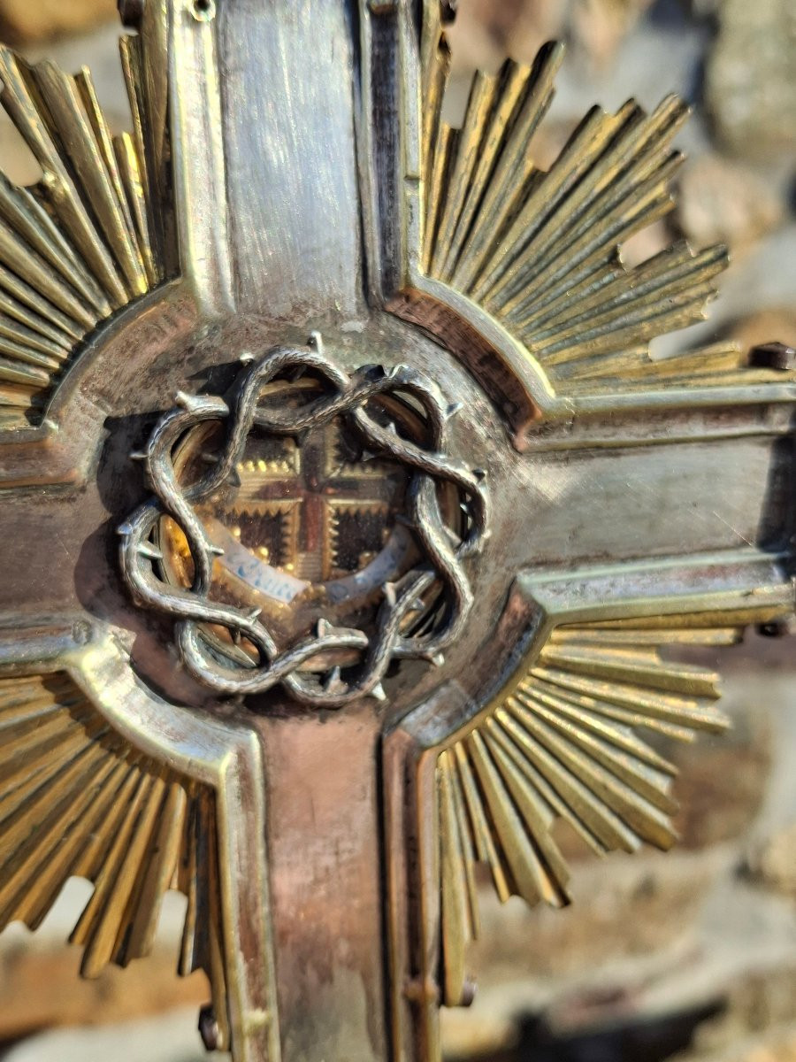 Croix staurothèque croix reliquaire de la vraie croix-photo-2