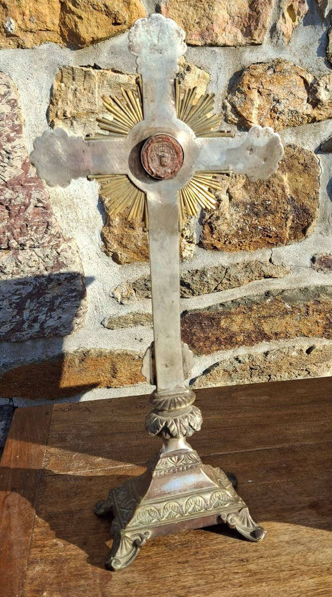 Croix staurothèque croix reliquaire de la vraie croix-photo-2