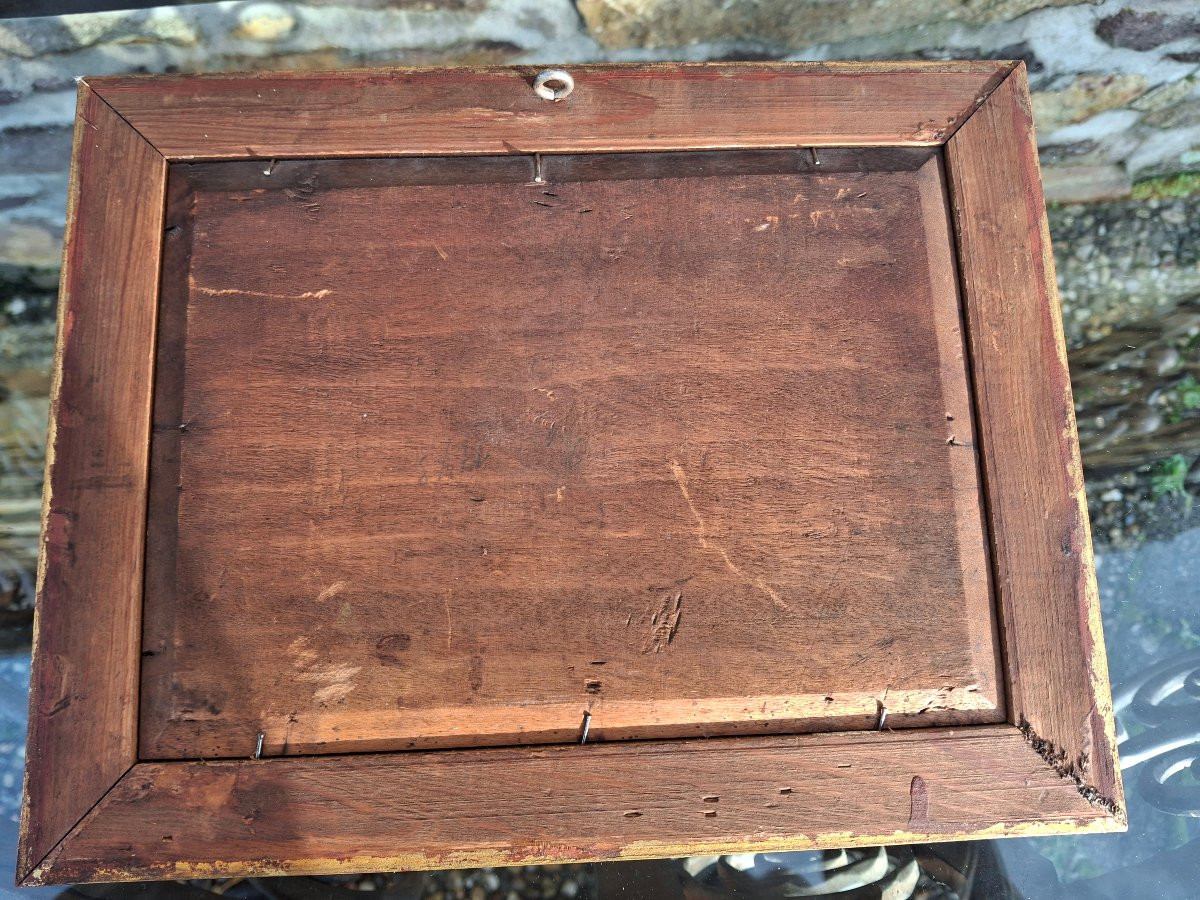 Oil Painting On Wood, Saint-nazaire, 1894, 19th Century -photo-2