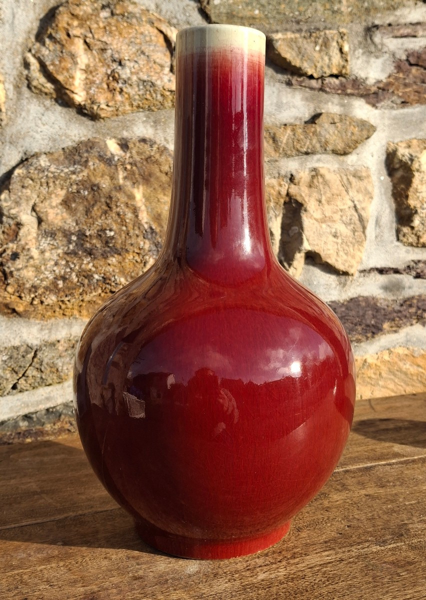 China Oxblood Vase 