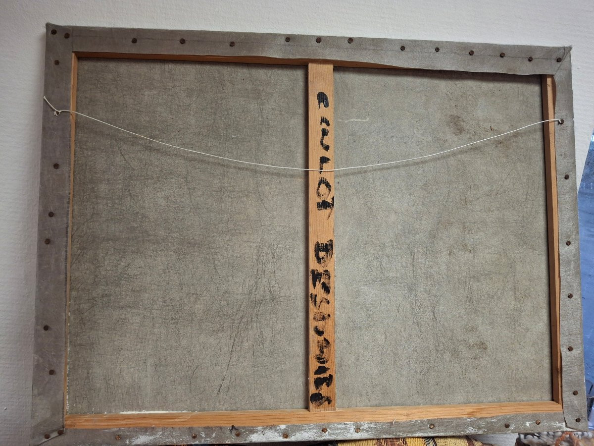 Tableau Jacques deshaies (1941-2005) Nus huile sur toile -photo-2