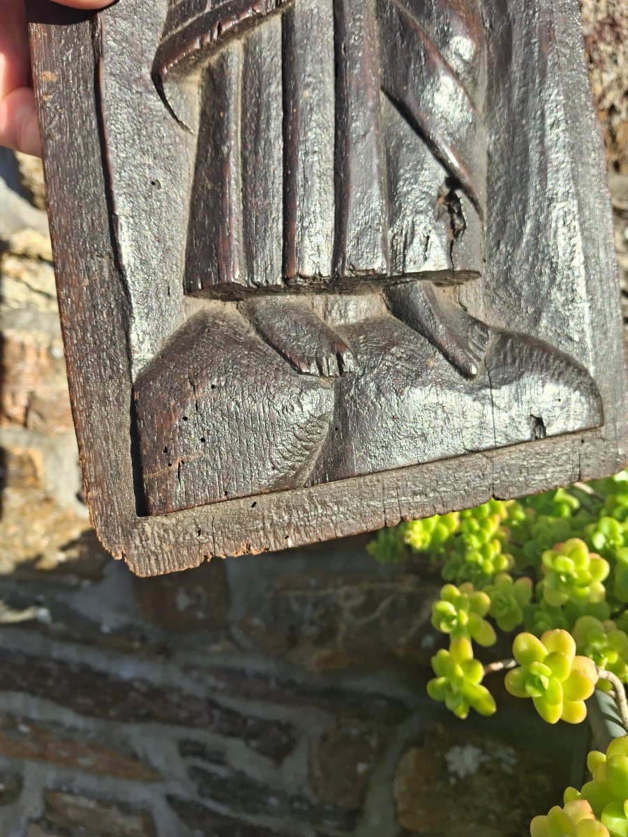 Bas-relief Carved Wooden Panel, 18th Century -photo-3