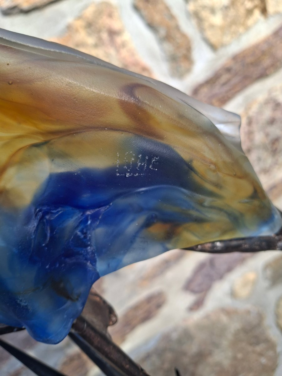 Yves Lohé Bronze And Glass-photo-4