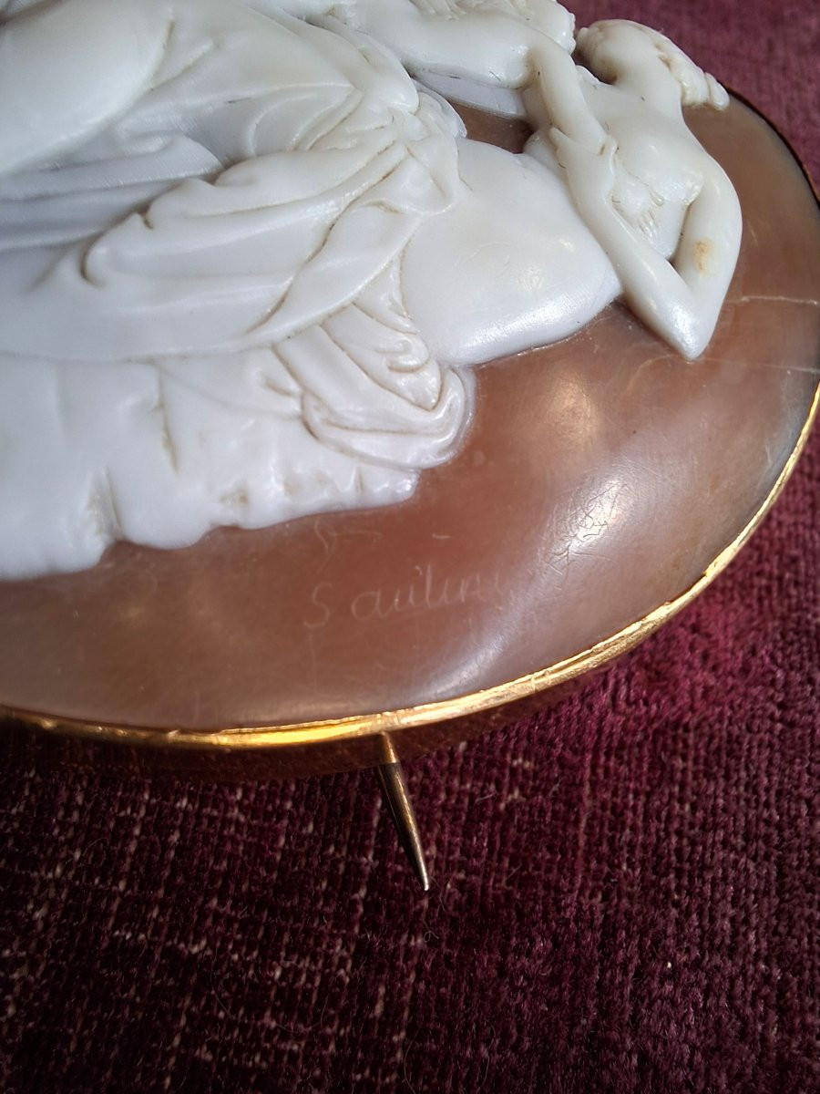 Vénus et Cupidon Grand Camée Luigi Saulini (1793-1864)-photo-2