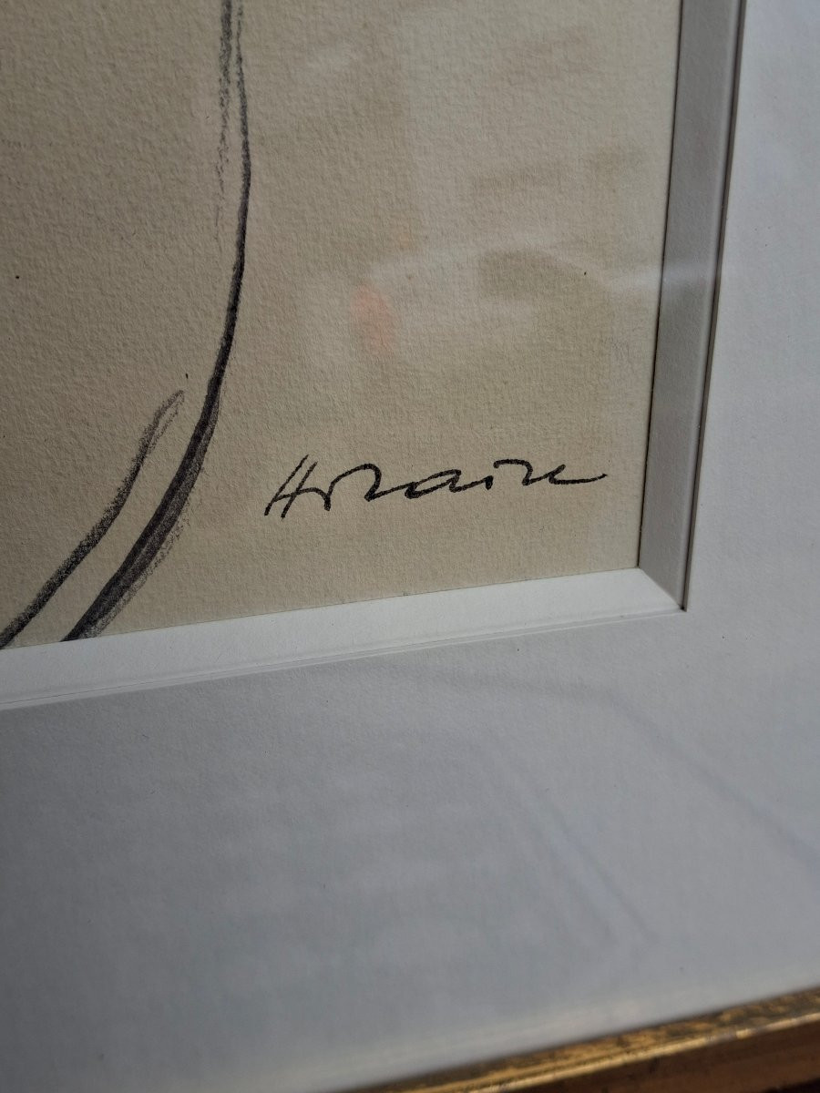 Nude Female Drawing By Camille Hilaire (1916-2004)-photo-3