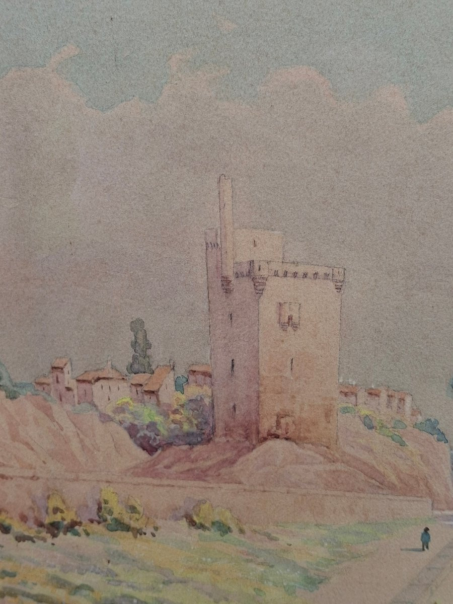 View Of Villeneuve-lès-avignon Philippe-le-bel Tower L. Jonnart 1910-photo-3