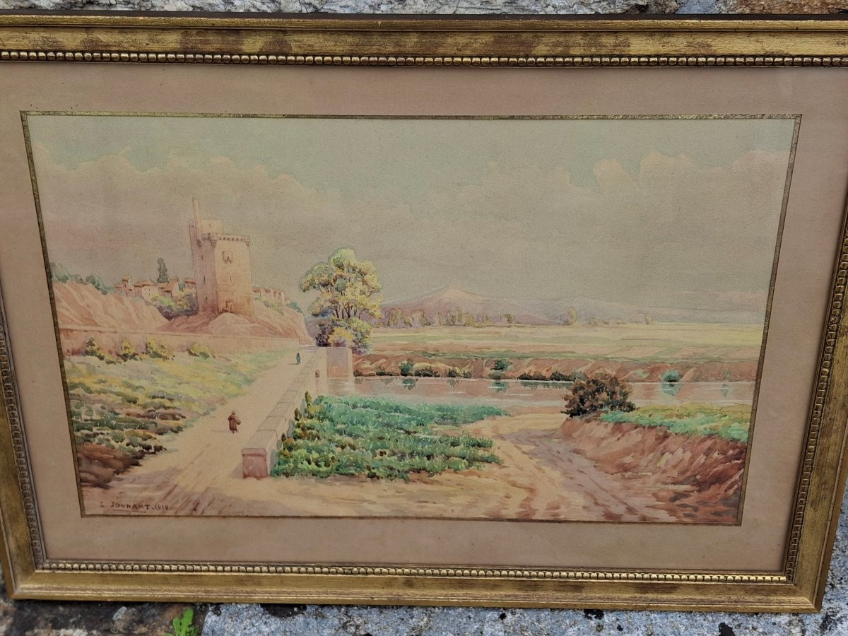 View Of Villeneuve-lès-avignon Philippe-le-bel Tower L. Jonnart 1910-photo-1