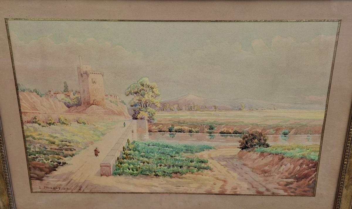 View Of Villeneuve-lès-avignon Philippe-le-bel Tower L. Jonnart 1910