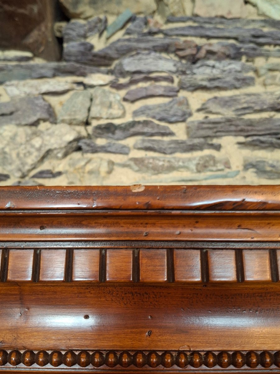 English Two-part Carved Wooden Display Bookcase-photo-5