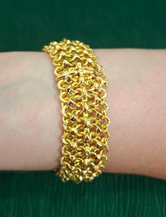 Vintage 18-karat Gold Bracelet, Circa 1960-photo-2