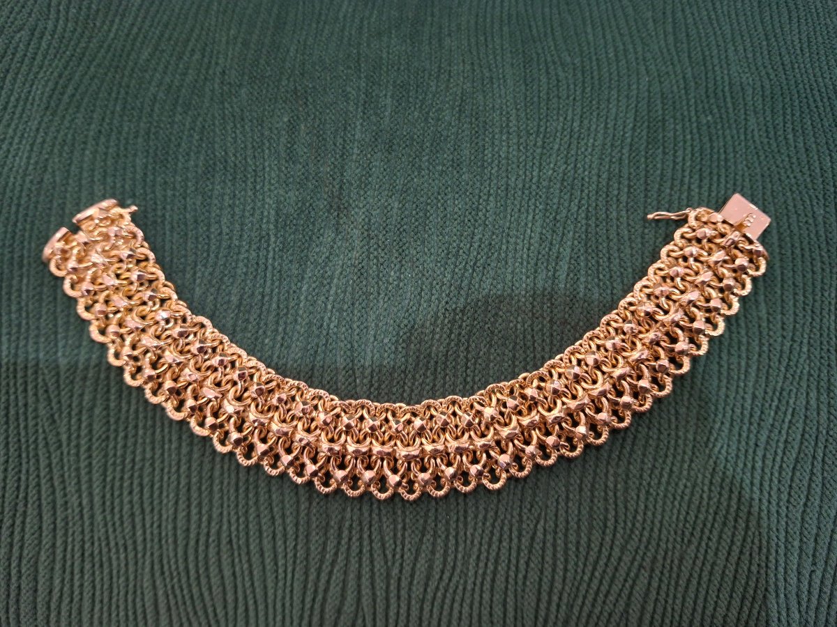 Vintage 18-karat Gold Bracelet, Circa 1960-photo-4