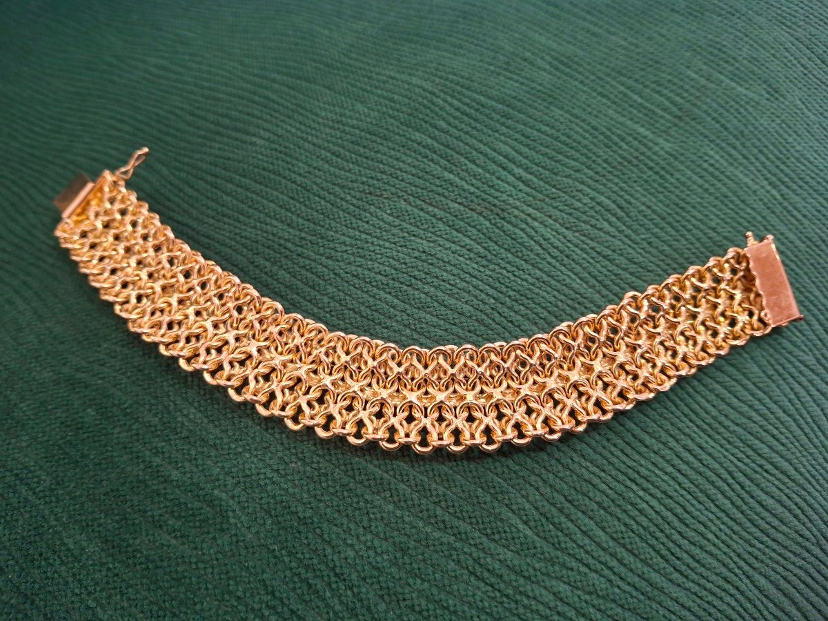 Vintage 18-karat Gold Bracelet, Circa 1960-photo-1