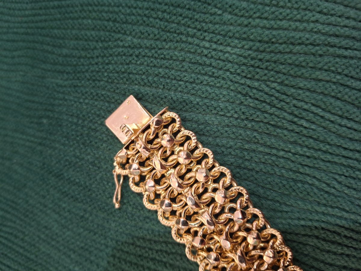 Vintage 18-karat Gold Bracelet, Circa 1960-photo-3