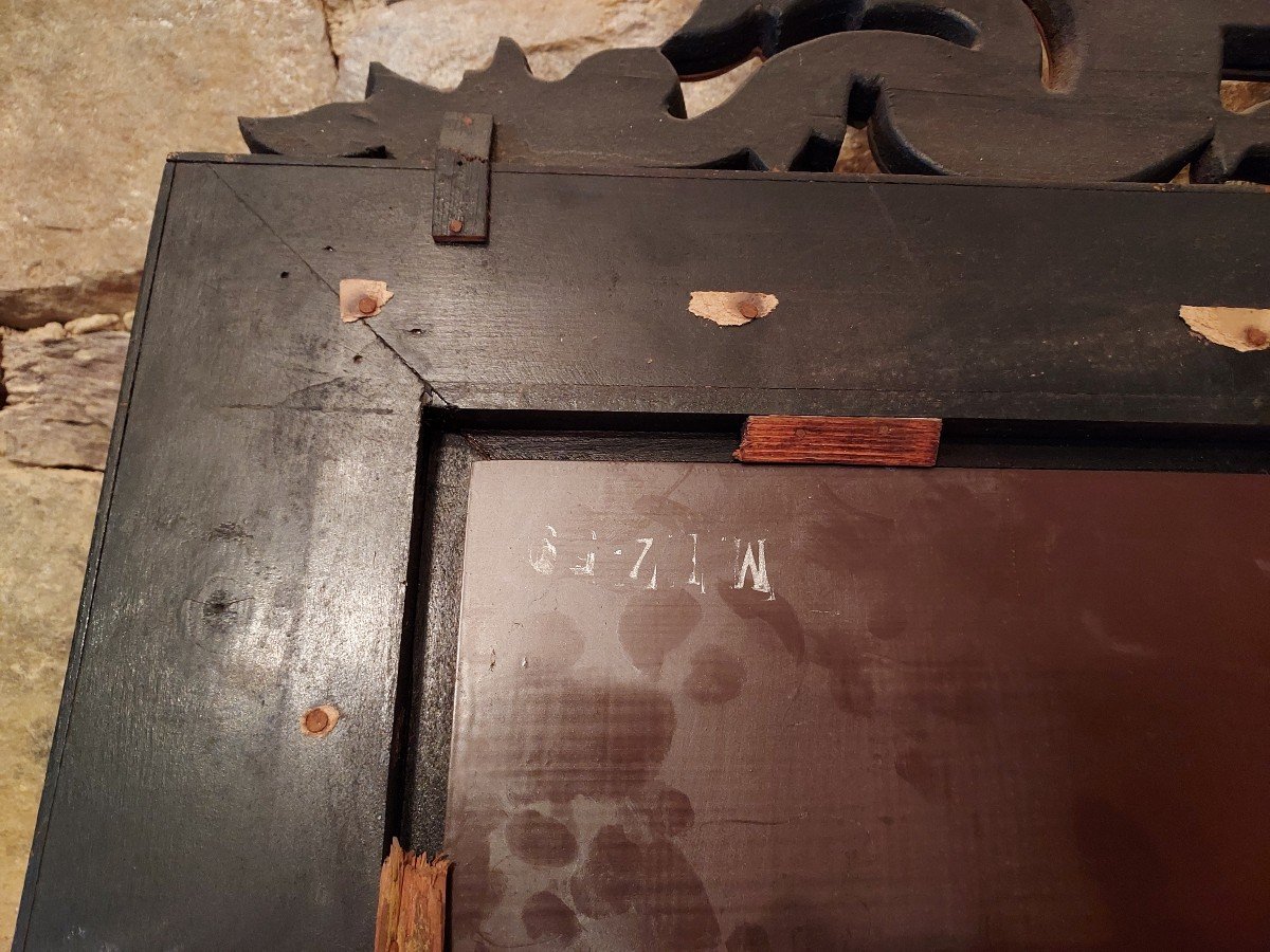 Grand Miroir Vénitien Vers 1900 (102 x 149 cm)-photo-2