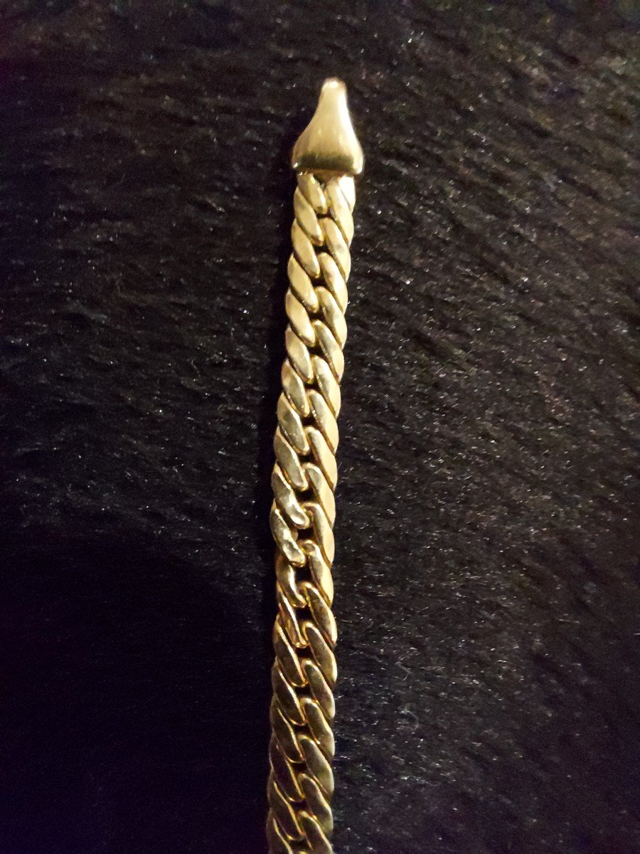 Gold Curb Bracelet-photo-1