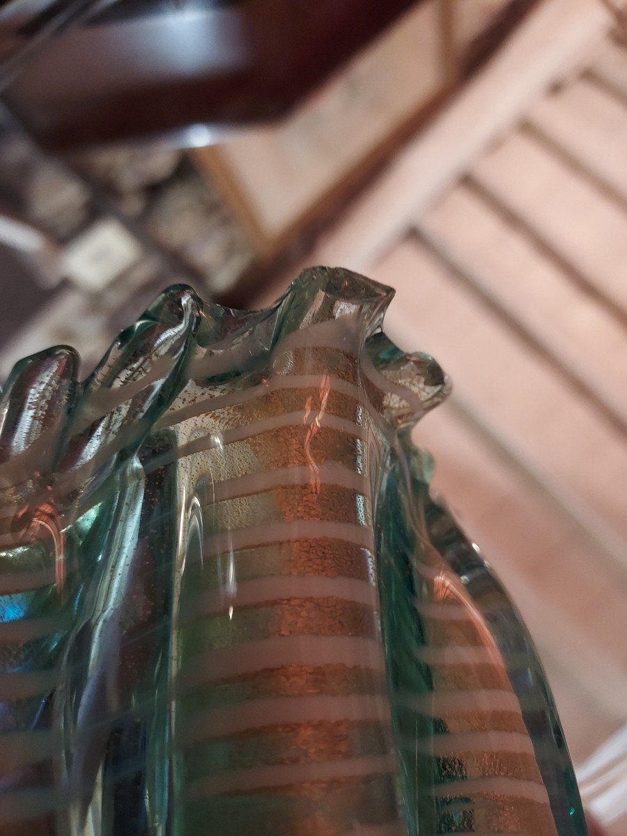 Murano Glass Cup Gold Inclusion-photo-1