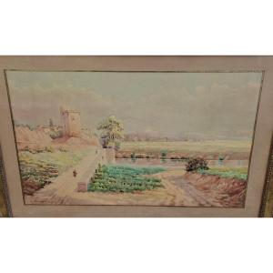View Of Villeneuve-lès-avignon Philippe-le-bel Tower L. Jonnart 1910