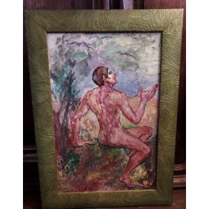 Male Nude Signed Alice Pasco (1926-2013)