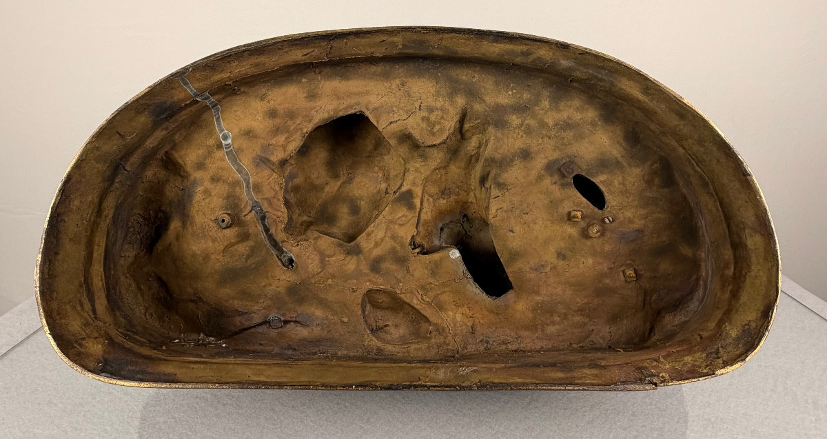 Bronze Moigniez Sanglier  au Ferme par 3 Chiens Chasse -photo-4